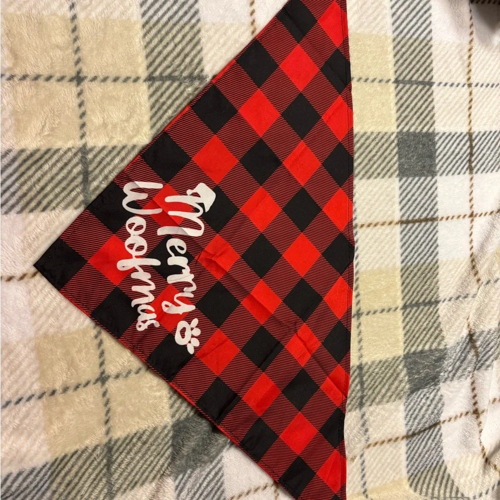 Plaid Merry Woofmas Holiday Bandana
